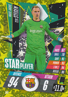 Marc-Andre Ter Stegen FC Barcelona 2020/21 Topps Match Attax CL Star Players #SP01